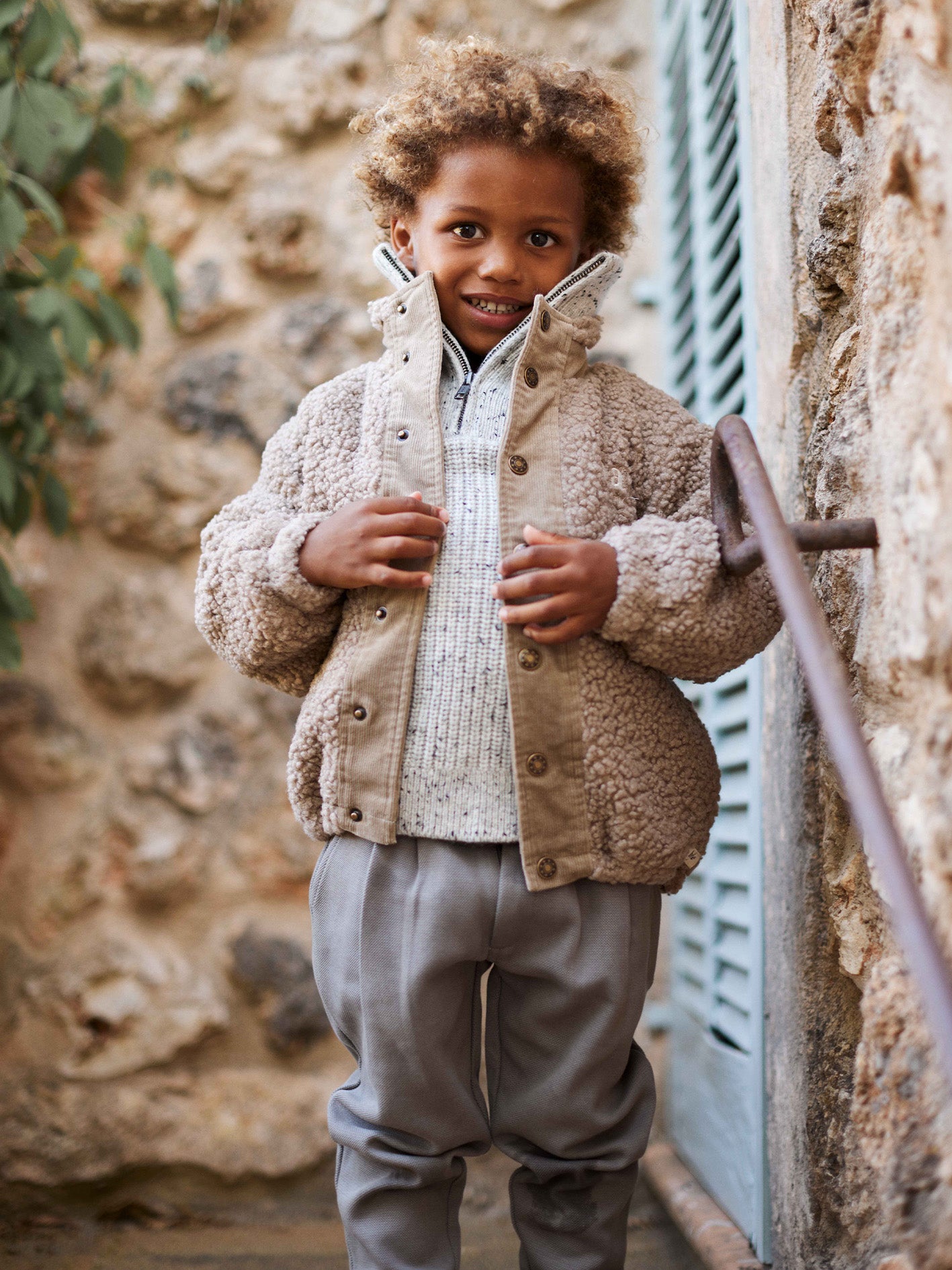 Baje Studio - teddy jacket Rances - brown cacao