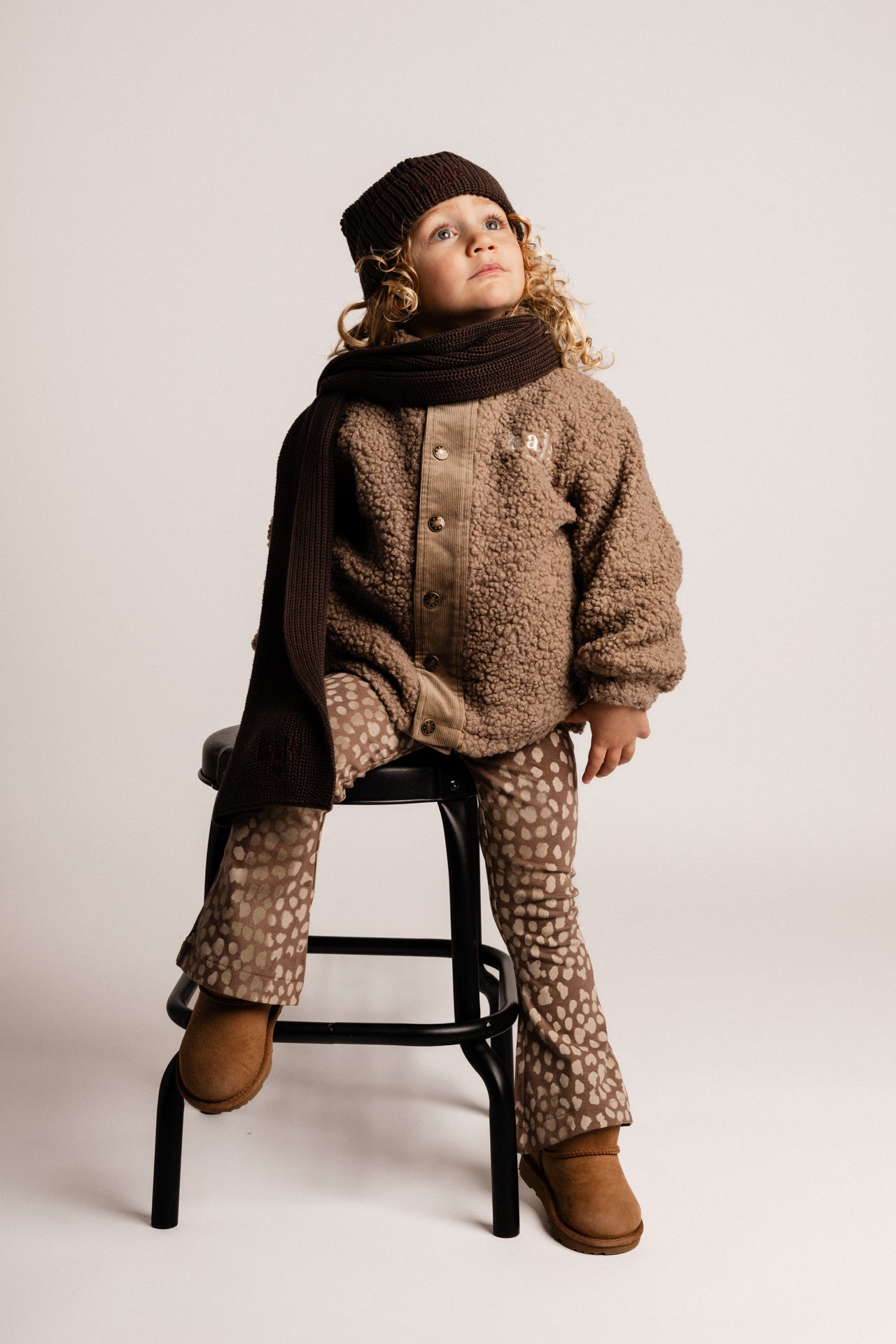 Baje Studio - teddy jacket Rances - brown cacao