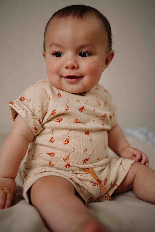 Riffle Amsterdam - T-shirt Juul kite - beige