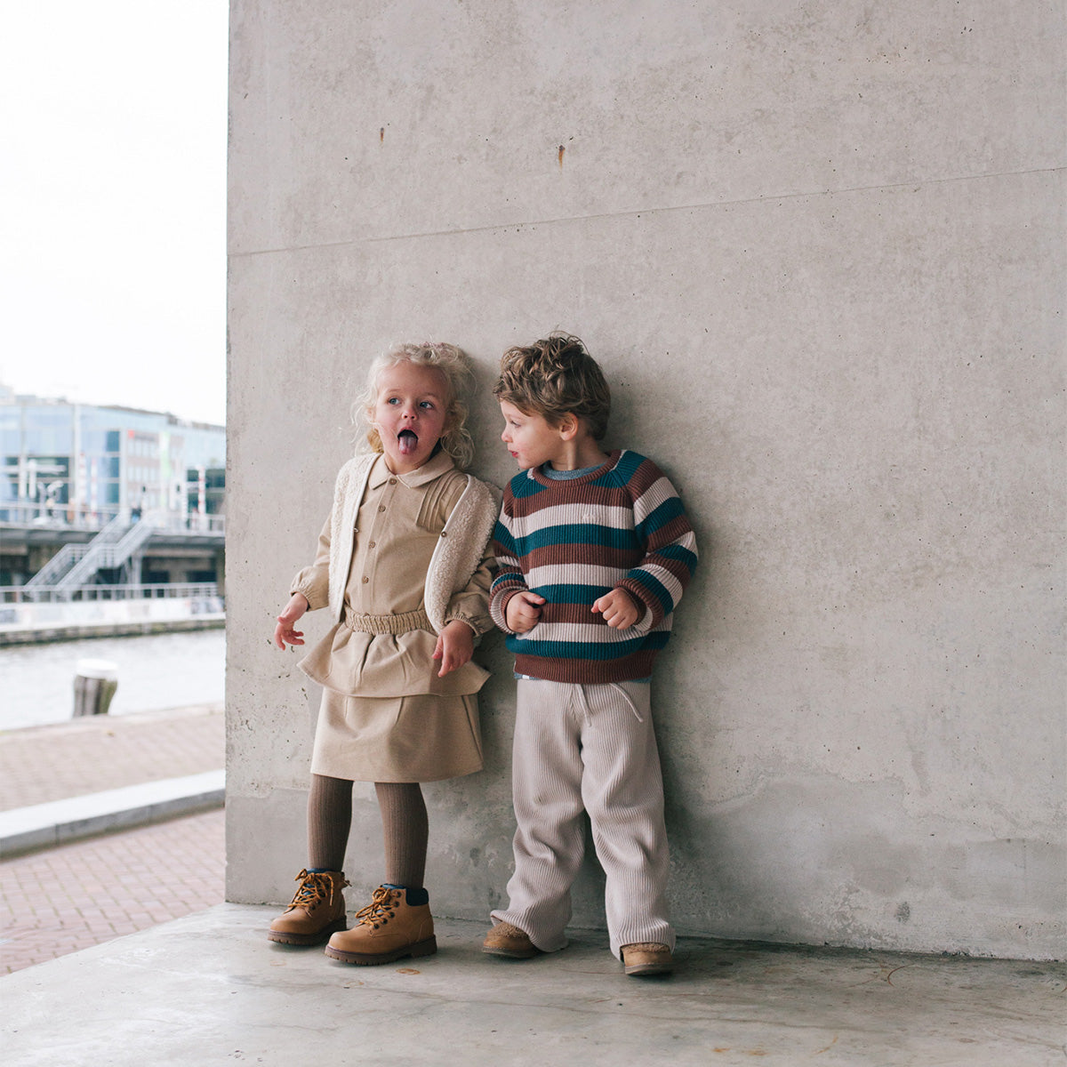 Riffle Amsterdam - knitted pants Perr - grey