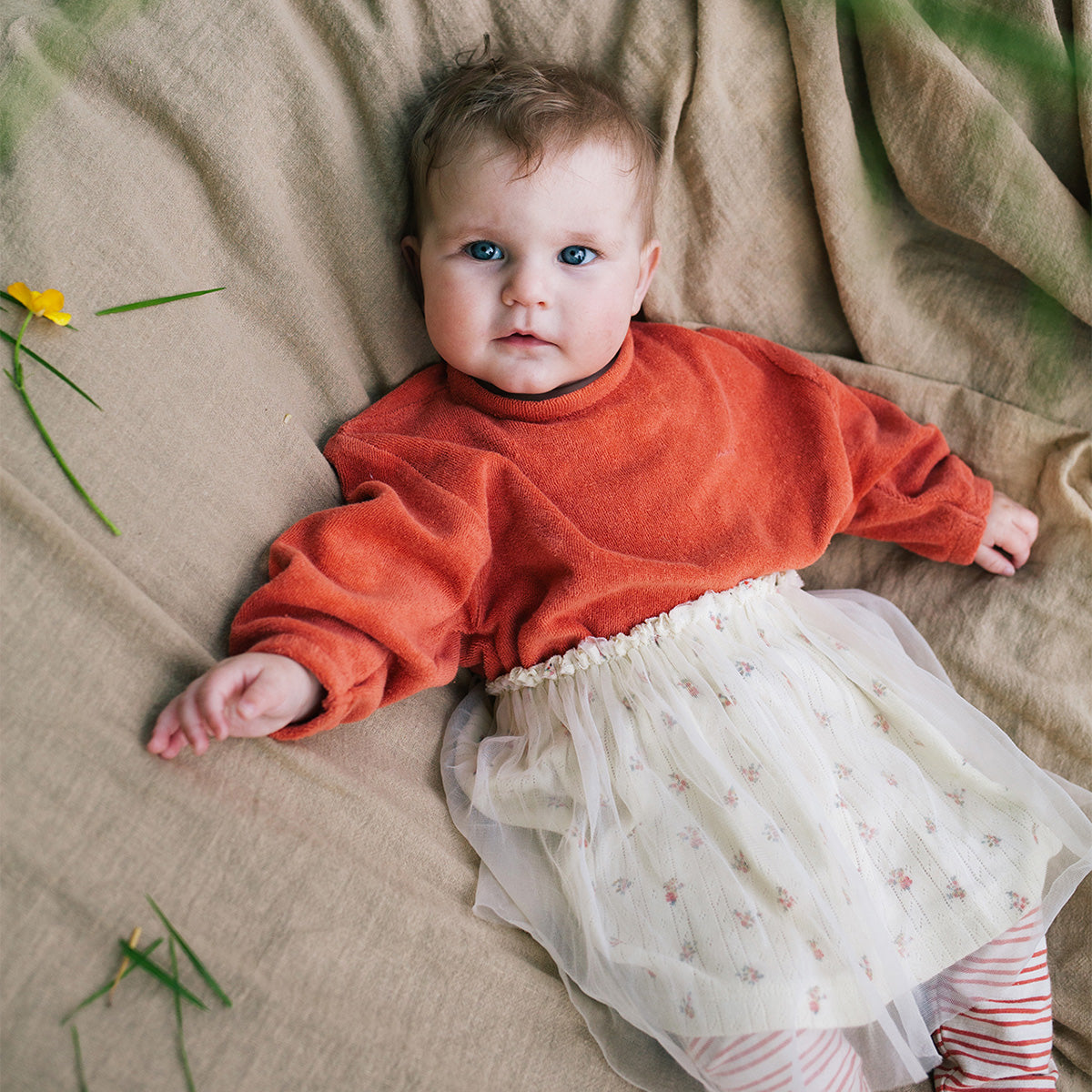 Tule skirt River - ecru rose