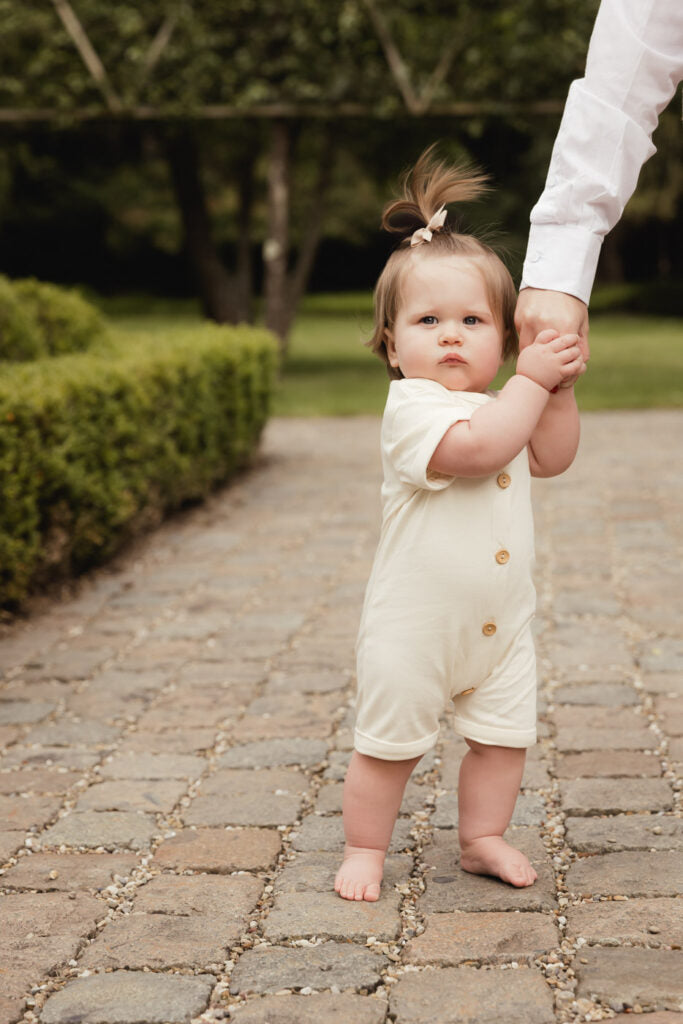 UAUA - jumpsuit short - crema
