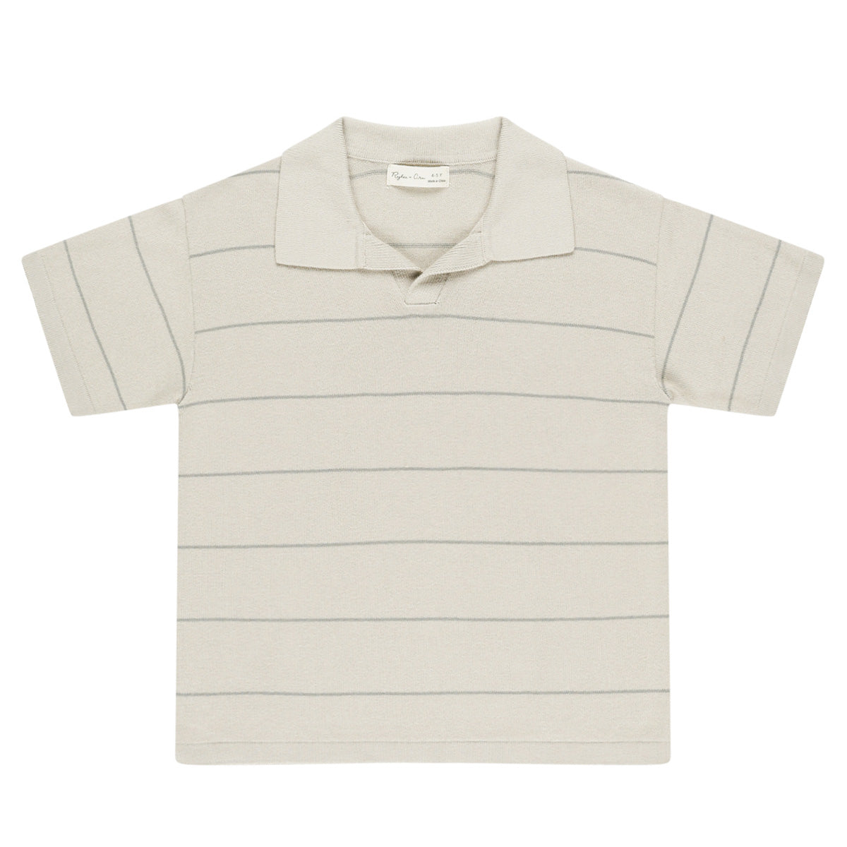 Rylee + Cru - polo Chandler - eucalyptus stripe
