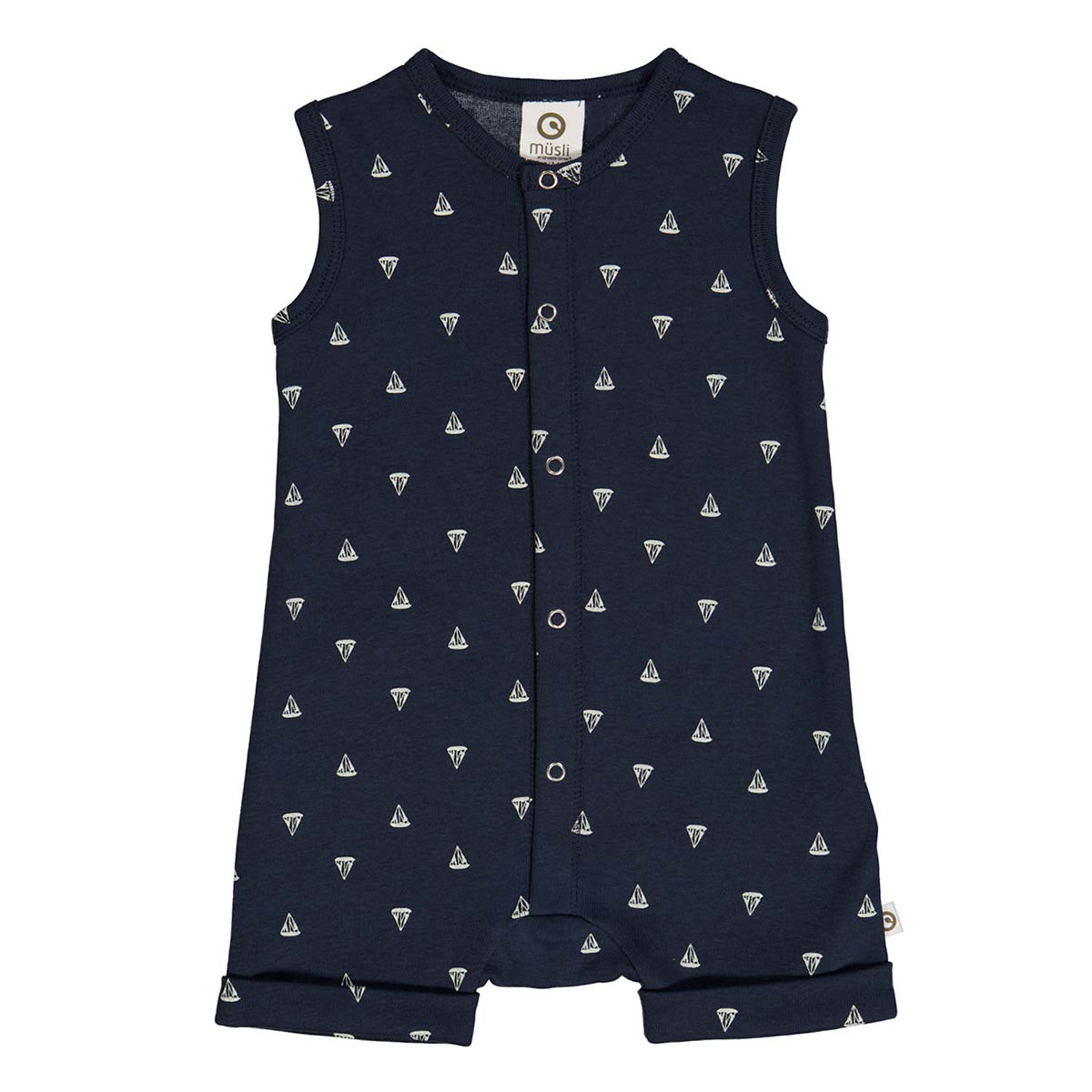 Sailboat sleeveless beach body - night blue