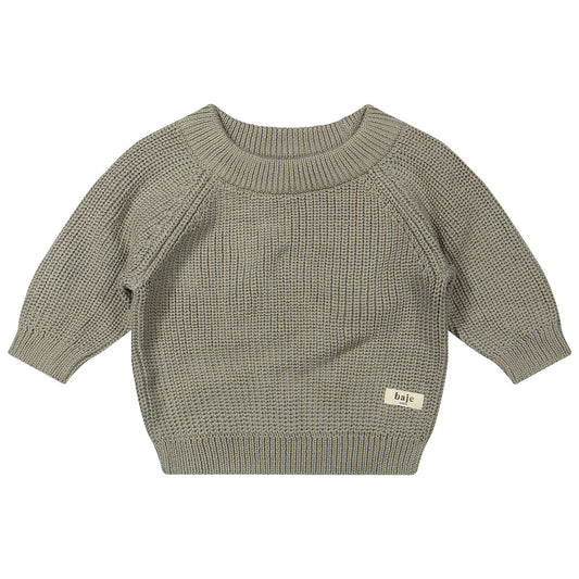 Baje Studio - knitted sweater Santis - green moss