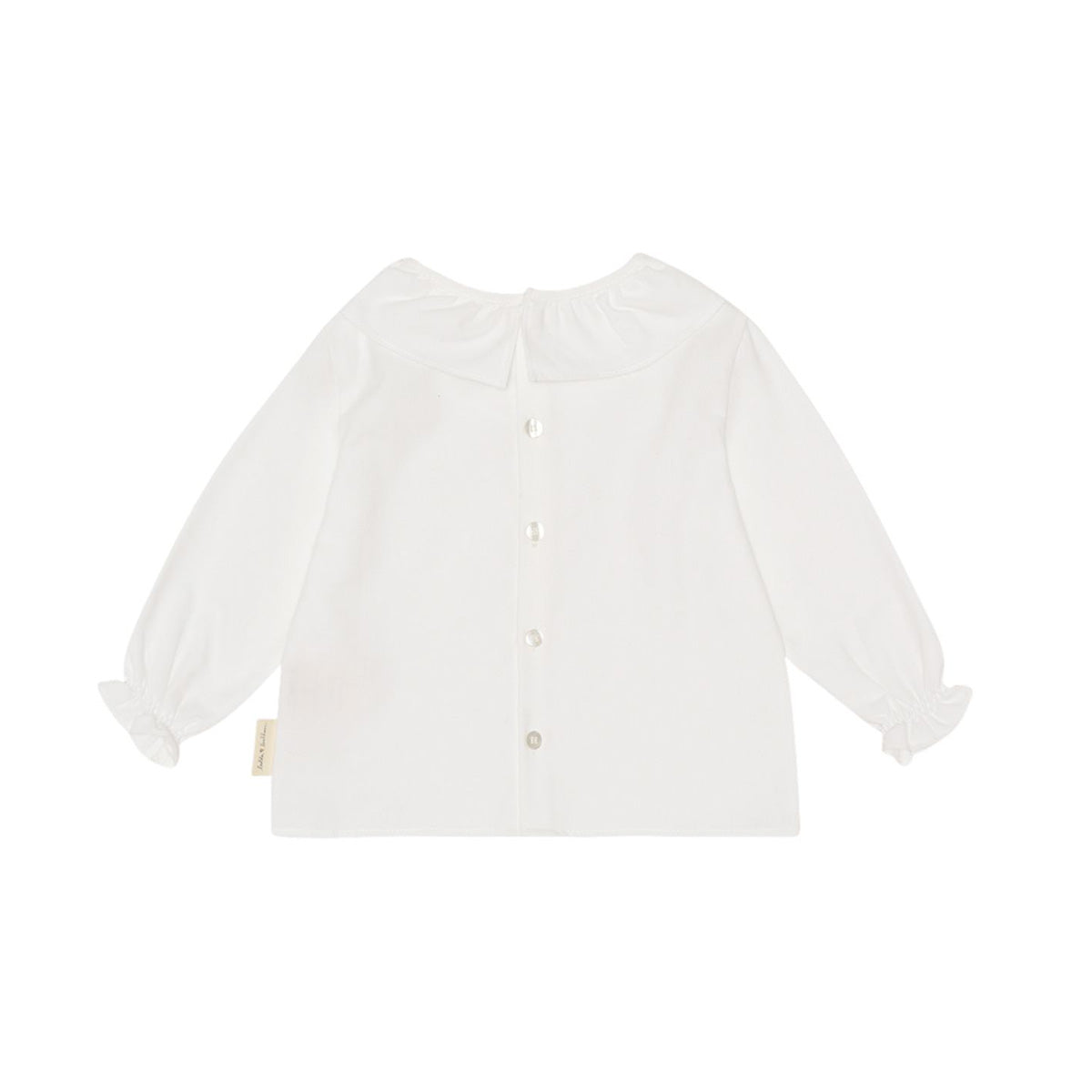 Blouse with frill ~ snow white