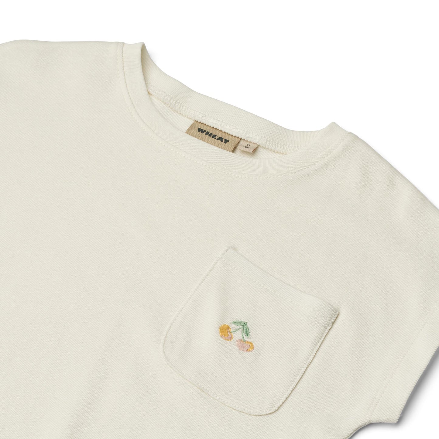 Wheat - T-shirt cherries Signe - ivory