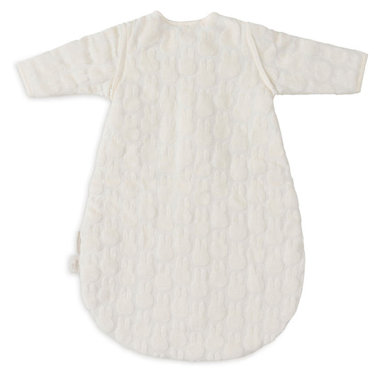 Newborn slaapzak Miffy Jacquard - afritsbare mouwen - ivory