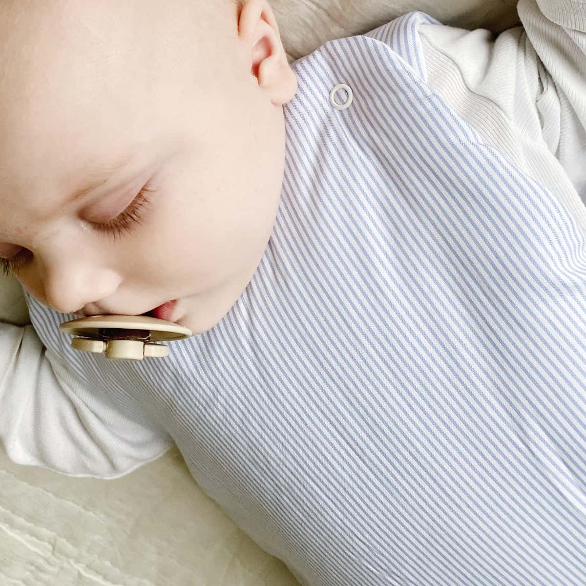 Sleeping bag stripe - pale blue