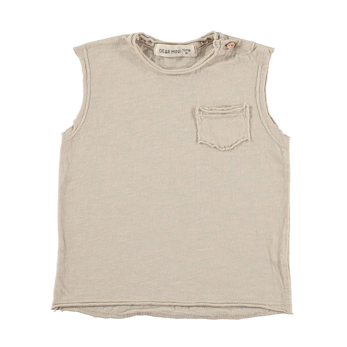 Sleeveless shirt - sand