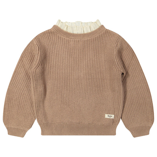 Baje Studio - knitted sweater Soho - peach almond
