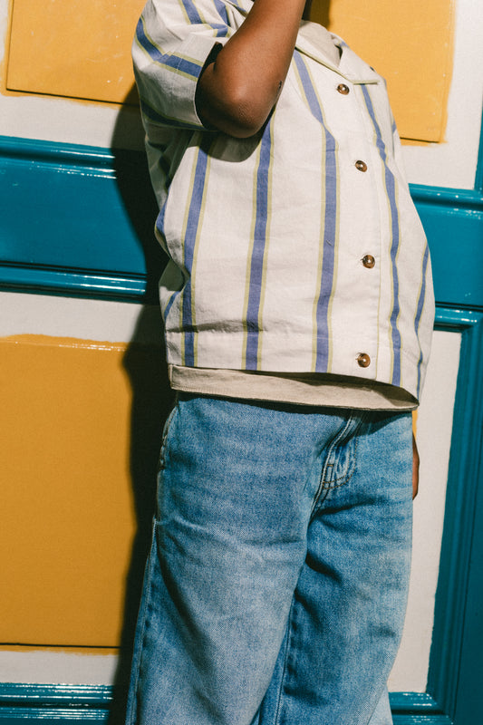 LABO - Stripe blouse Nicho - vanilla melee multi