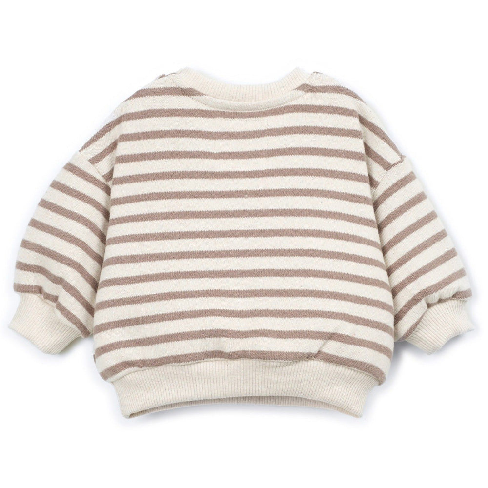 Play Up - striped jersey sweater - beige/brown