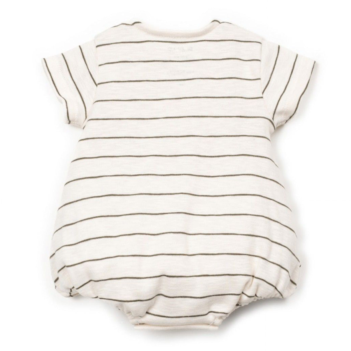 Play Up - striped flamé bodysuit - ecru/green