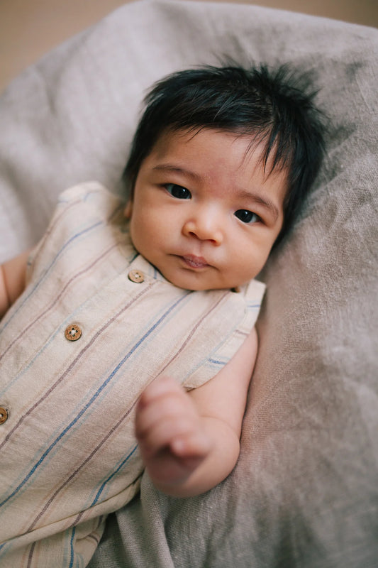 Riffle Amsterdam - suit Glenn - woven linen stripe