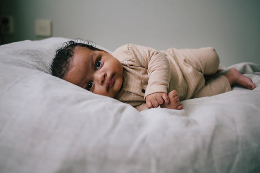 Riffle Amsterdam - terry suit Sky - beige stripe