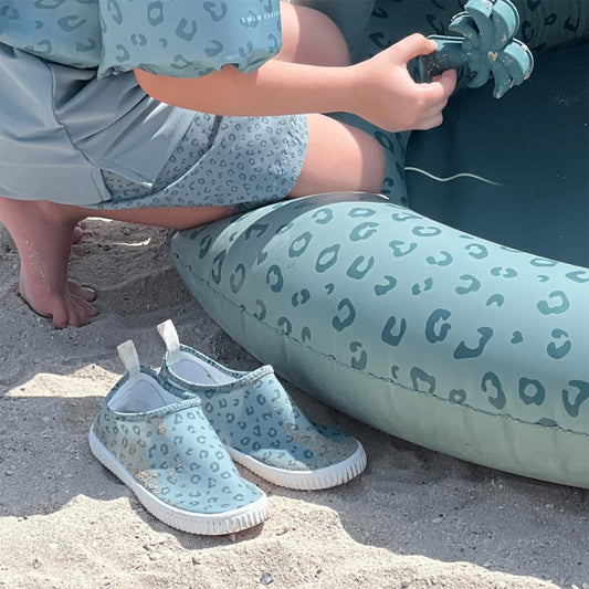Swim Essentials - waterschoentjes panterprint groen