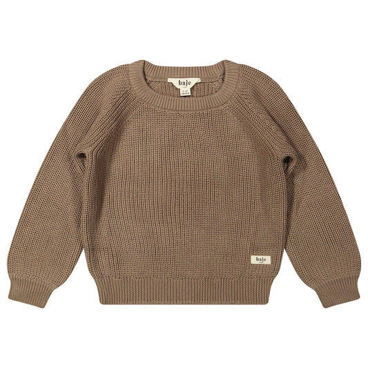 Baje Studio - knitted sweater Thun - brown cacao