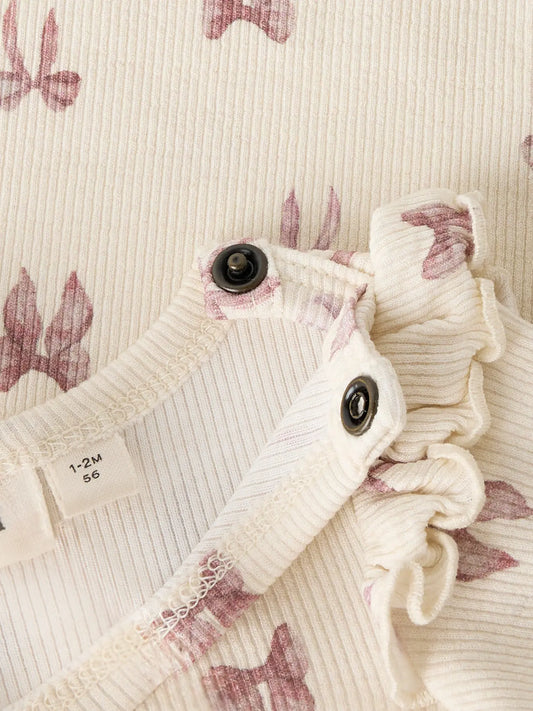 Lil'Atelier - slim fit body bow - turtledove/pink