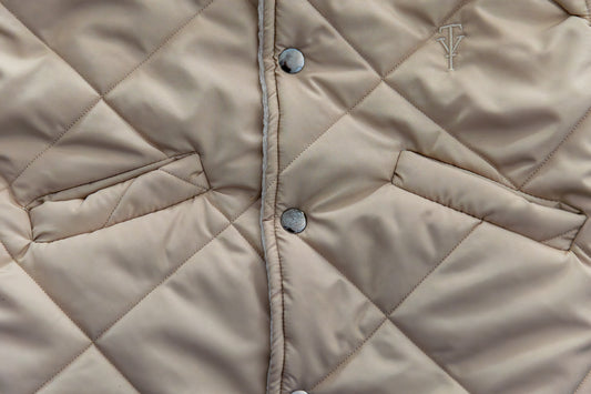 Two You Label - two in one ribbed jacket - oat