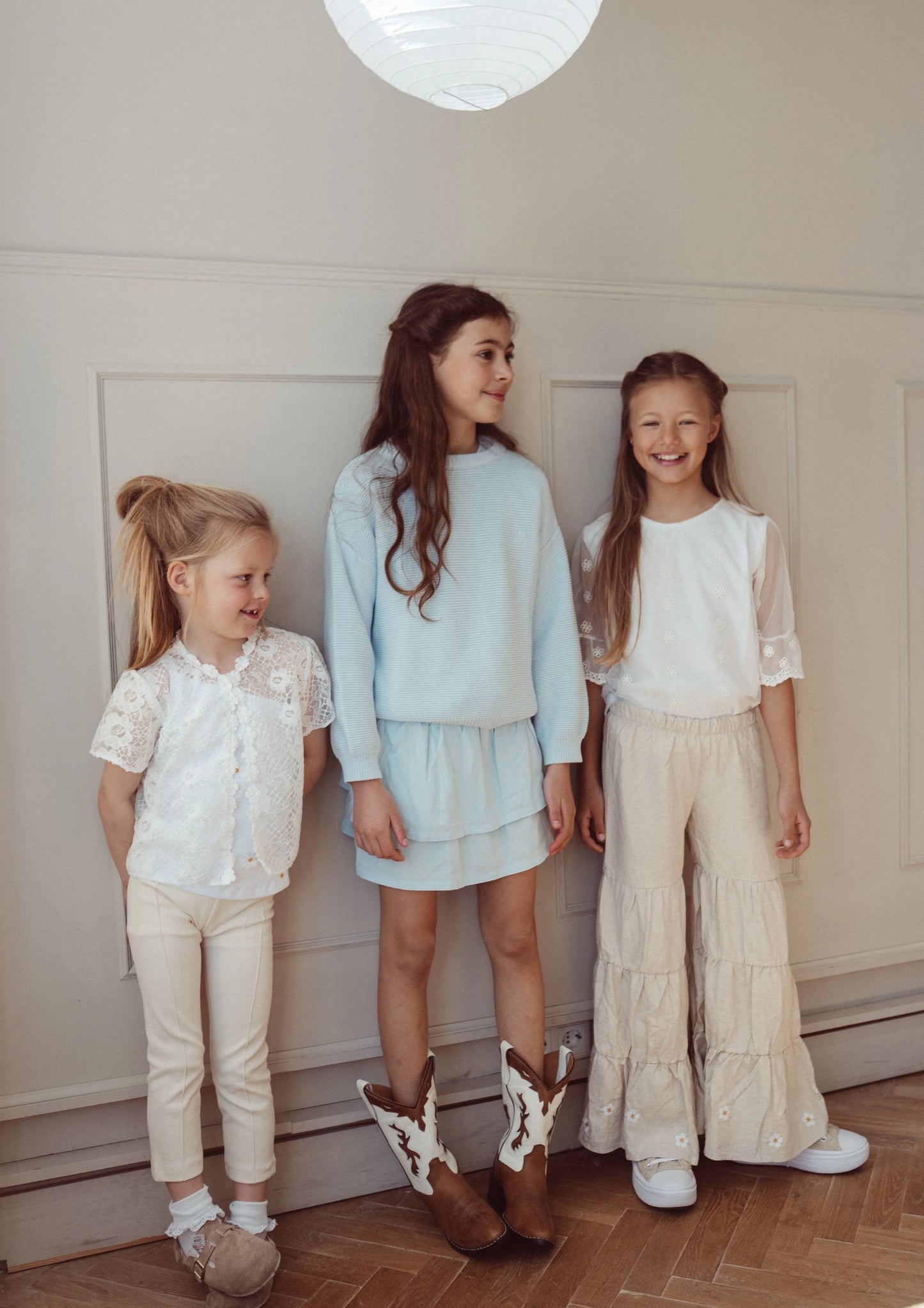Lace blouse Luna - white