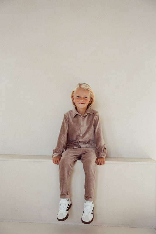 Two You Label - chino Tommy rib - taupe