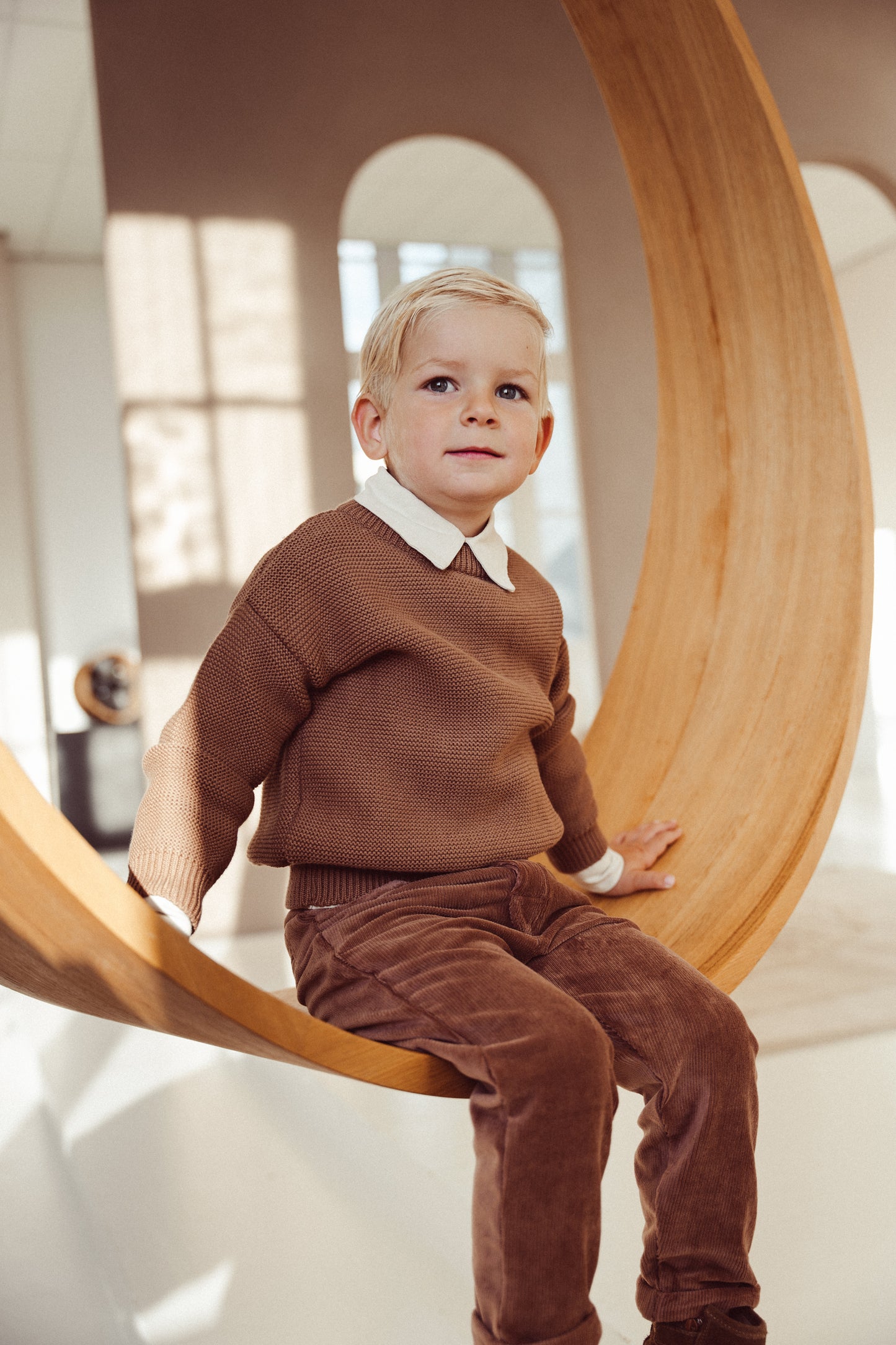 Chino Tommy rib - brown rust