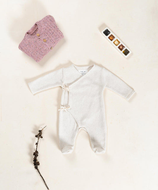Play Up - newborn jumpsuit unisex - pencil offwhite