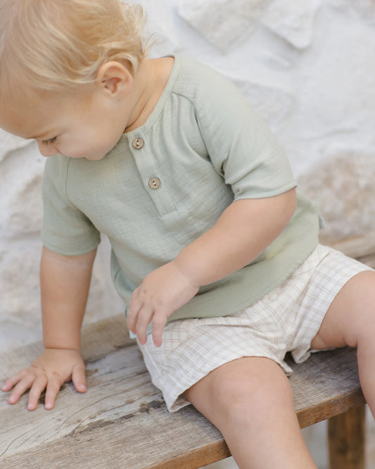 Quincy Mae - shorts Utility - oat check