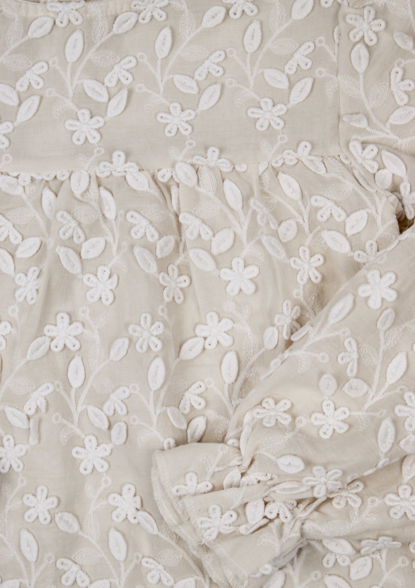 Two You Label - flower lace blouse Vienne - oat