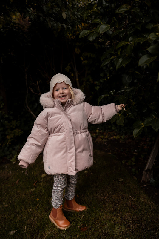 Wheat - puffer jack Lullu - rose powder