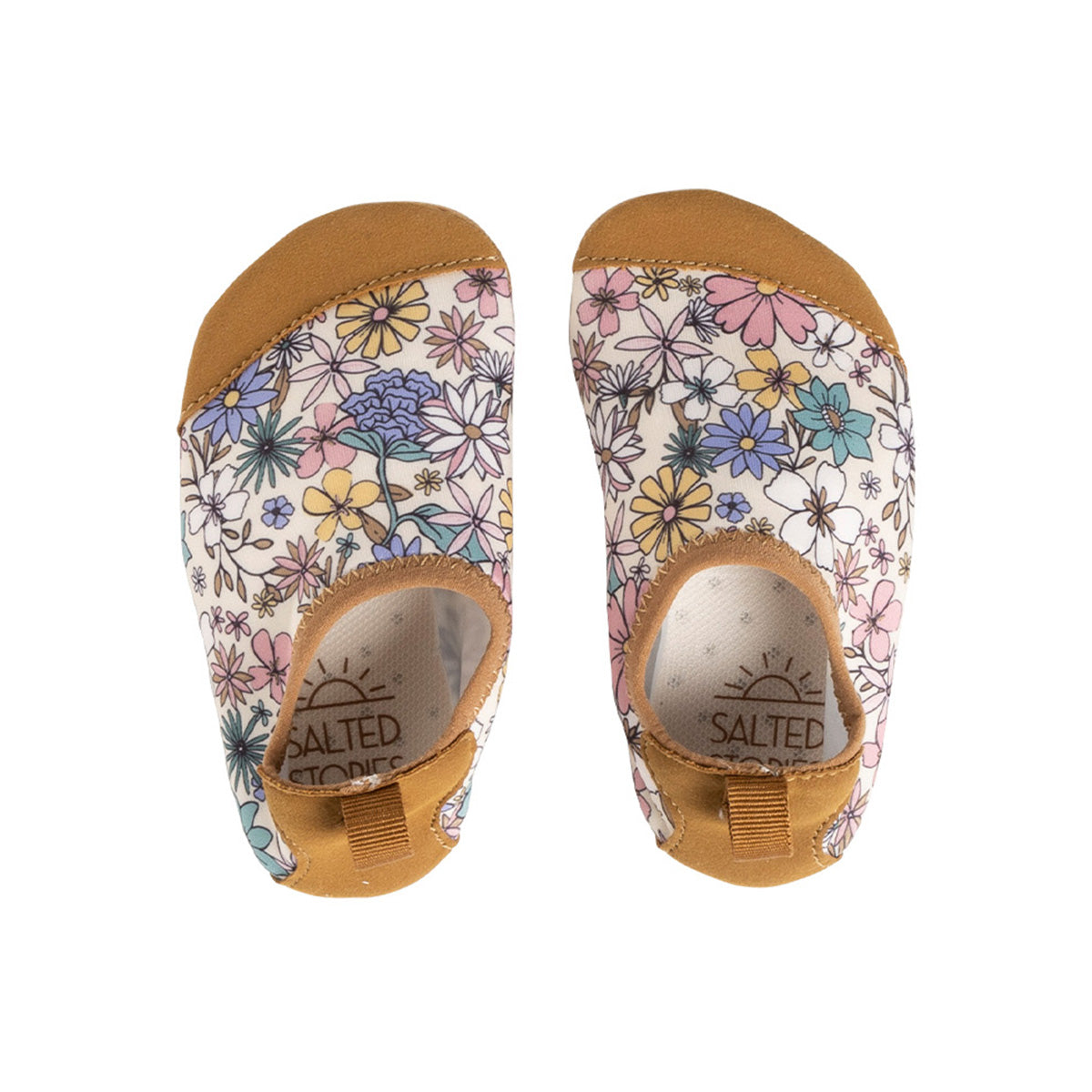 Salted Stories - water shoes Sparkly Fleurs