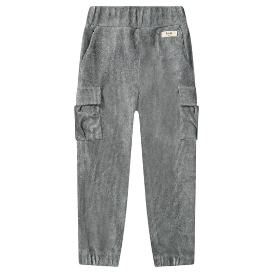 Baje Studio - corduroy cargo pants Wez - grey melange