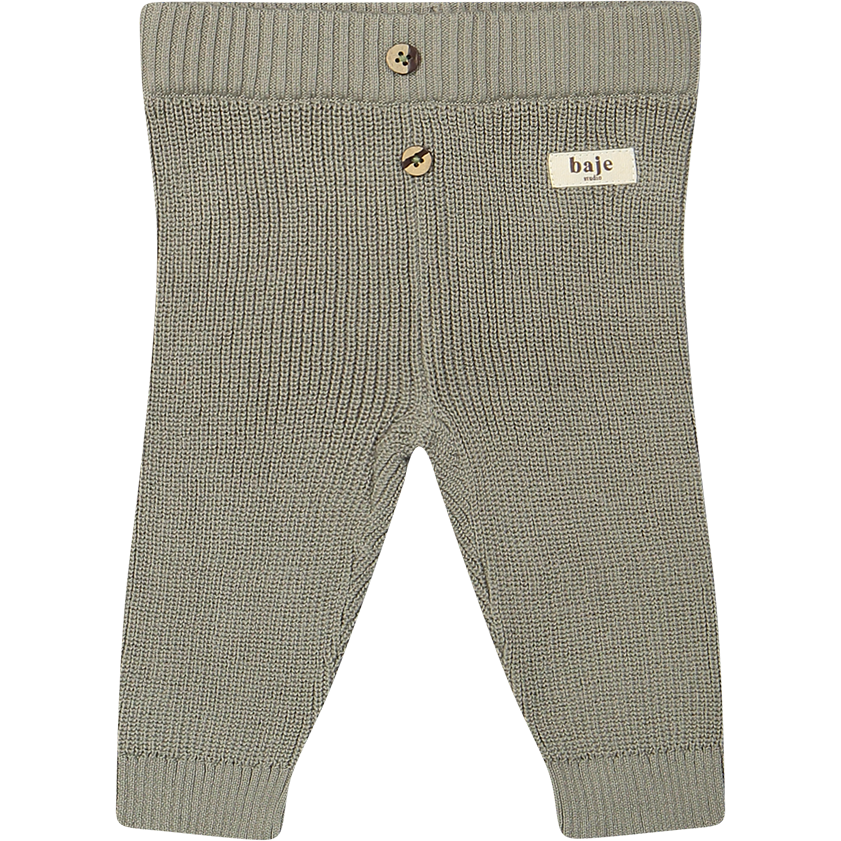 Baje Studio - knitted pants Wil - green moss