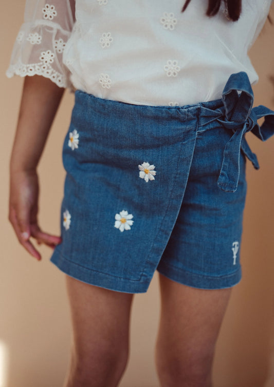Two You Label - skort daisy Winnie - denim blue