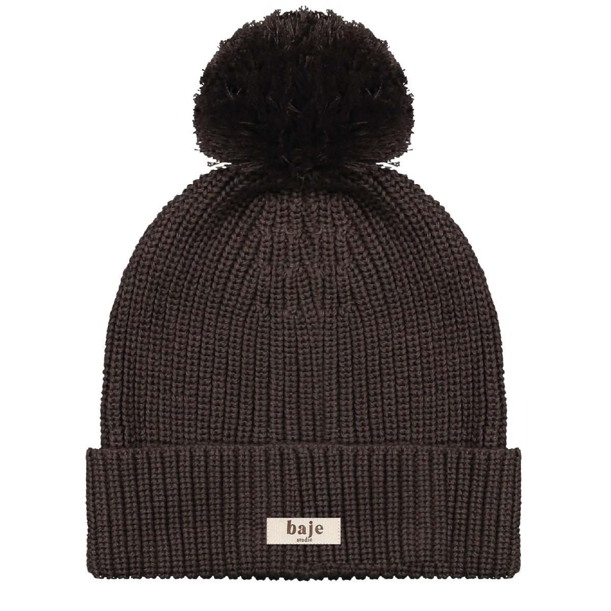 Baje Studio - knitted hat Snow - brown cacao