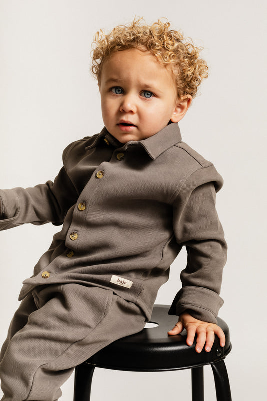 Baje Studio - blouse Wisley - grey steel dark