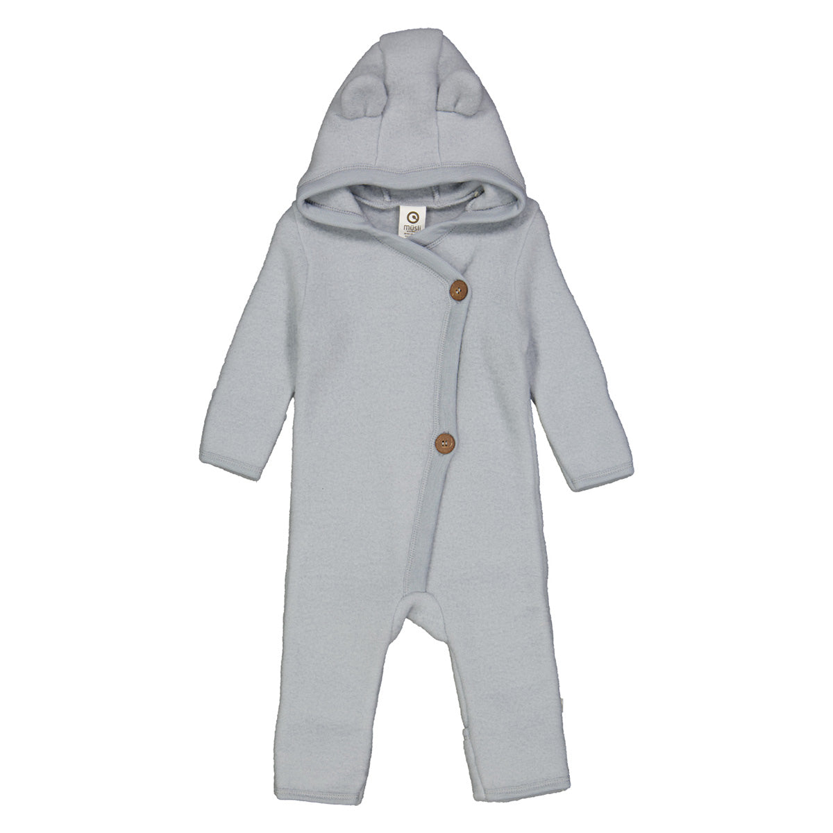 Merino wol fleece suit - jasmin blue