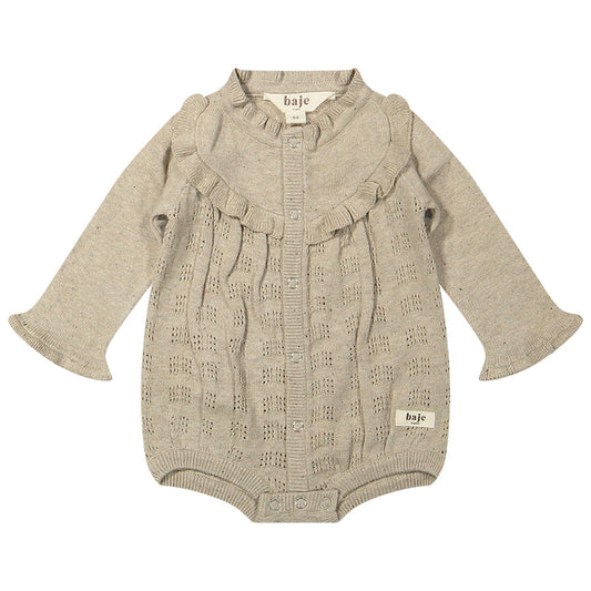 Baje Studio - knitted bodysuit Yens - sand desert