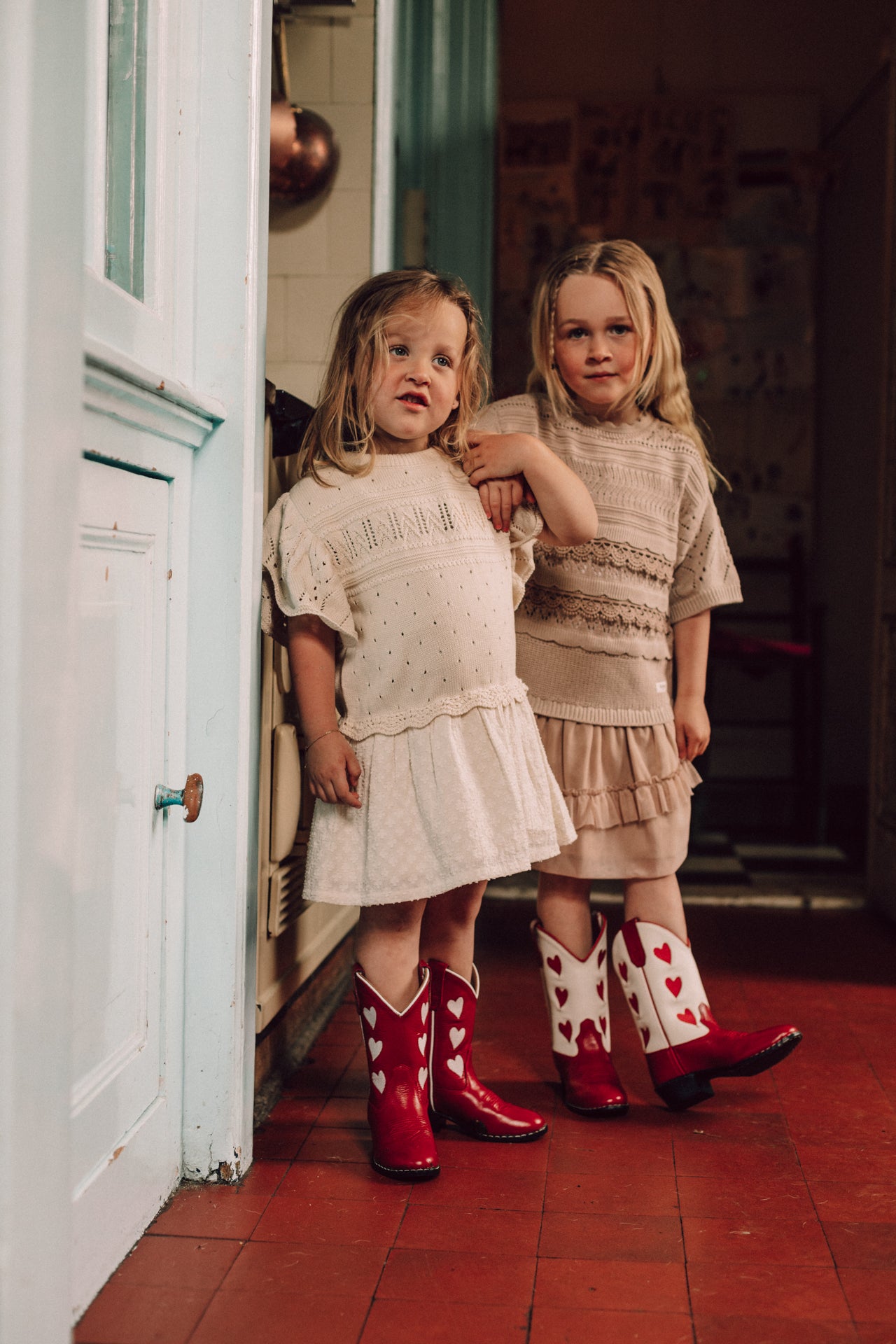 Baje Studio - knitted tule dress Maia - rose salmon