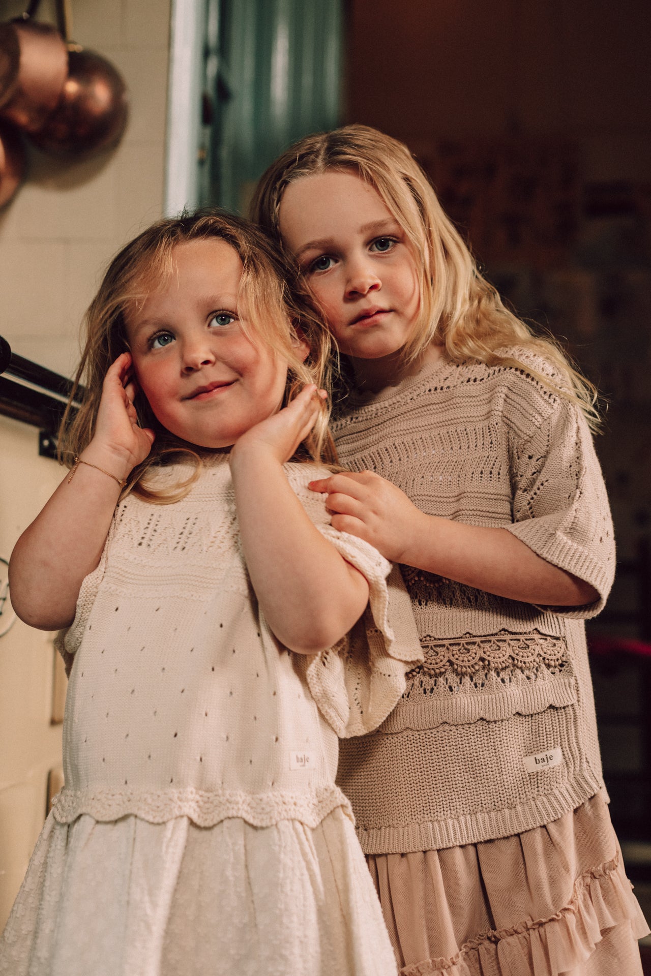 Baje Studio - knitted dress Estela - crėme oat