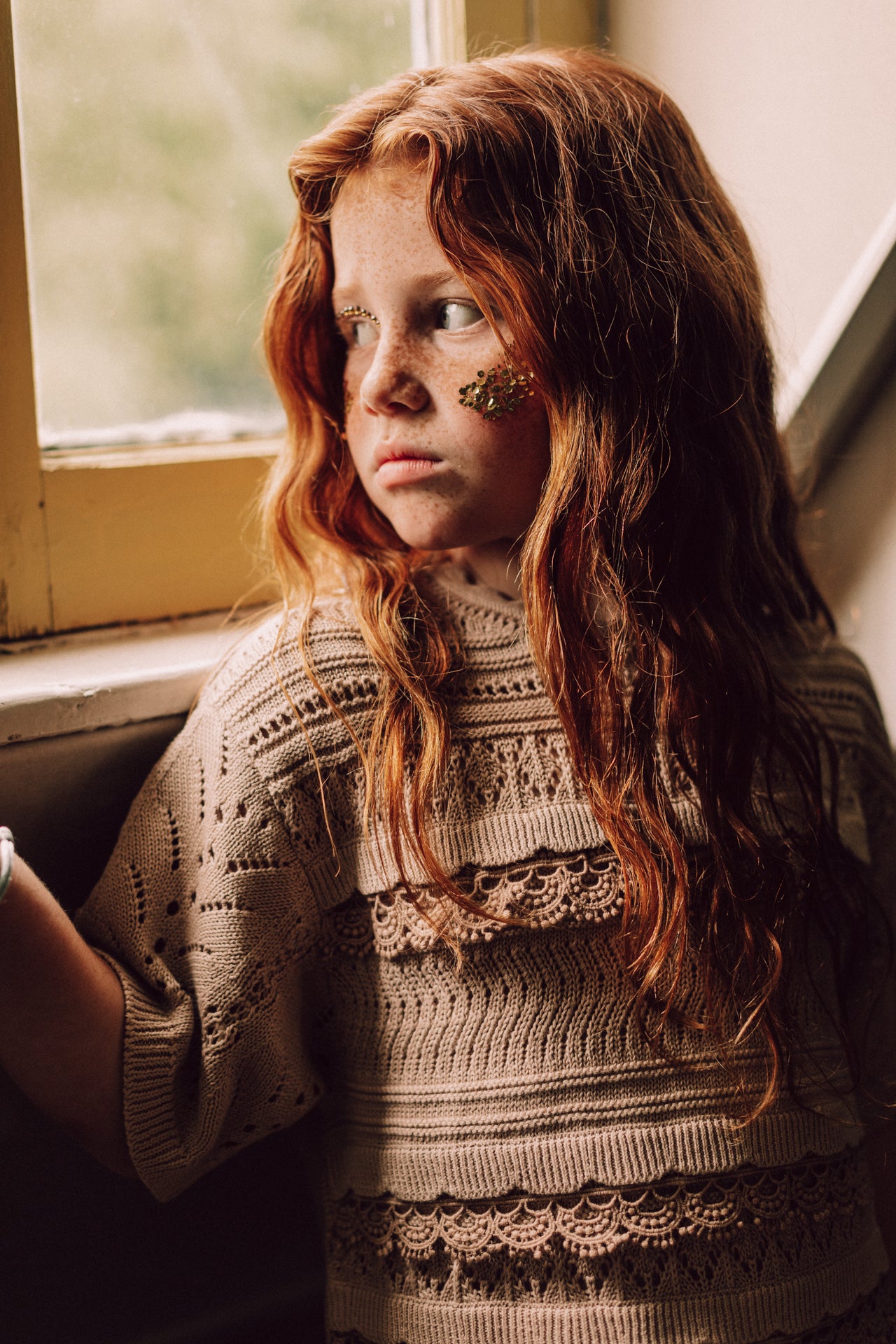 Baje Studio - knitted tule dress Maia - rose salmon