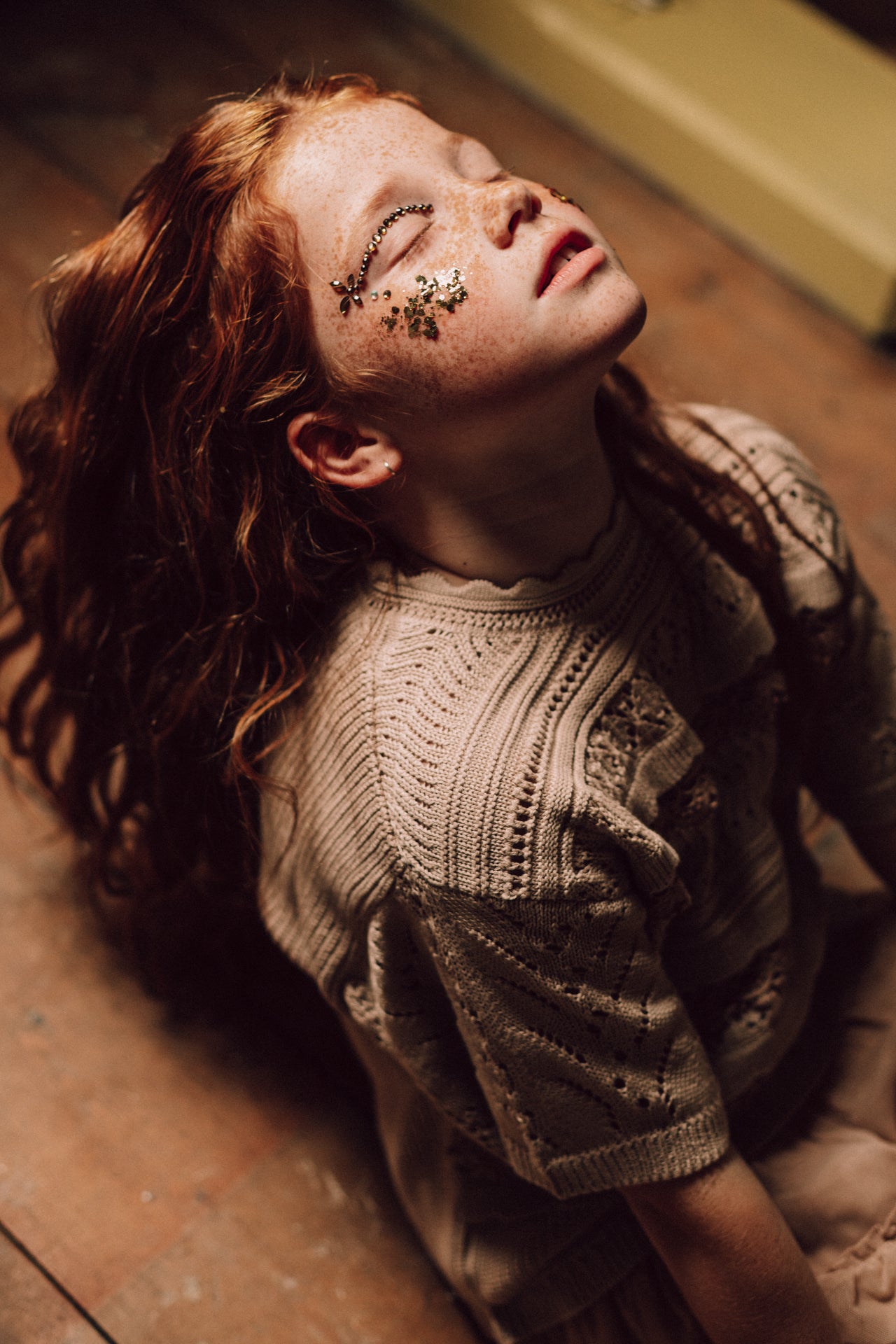 Baje Studio - knitted tule dress Maia - rose salmon