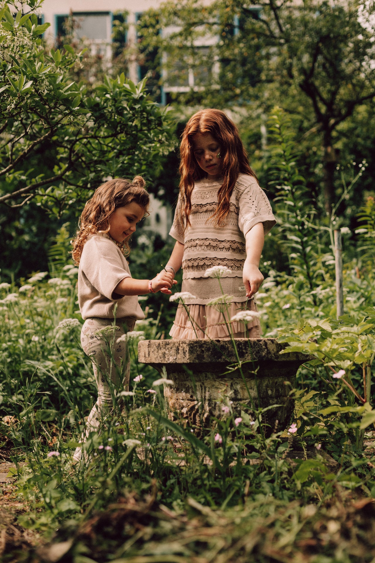 Baje Studio - knitted tule dress Maia - rose salmon