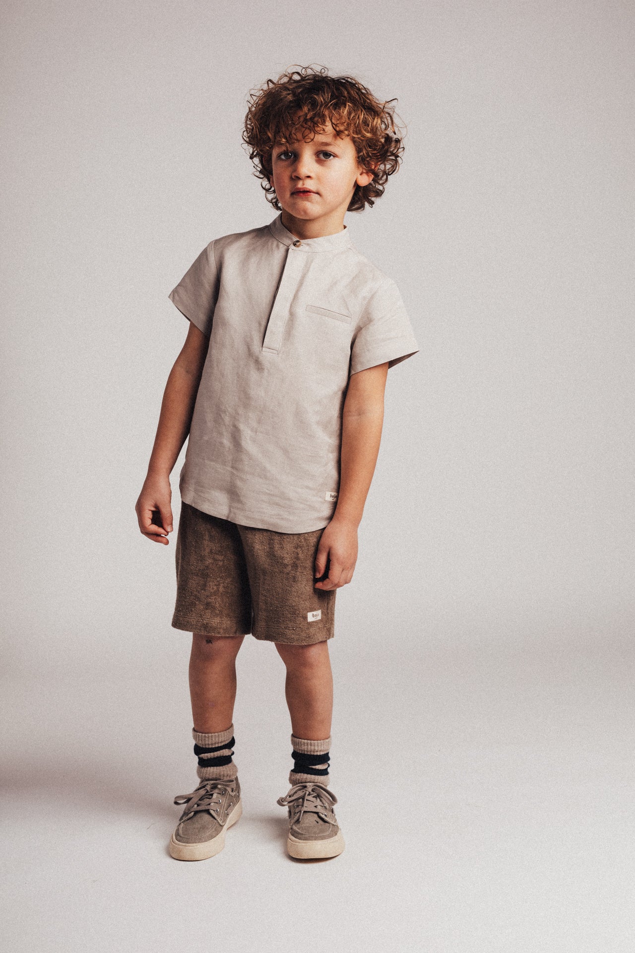 Baje Studio - linen blouse Joa - taupe clay