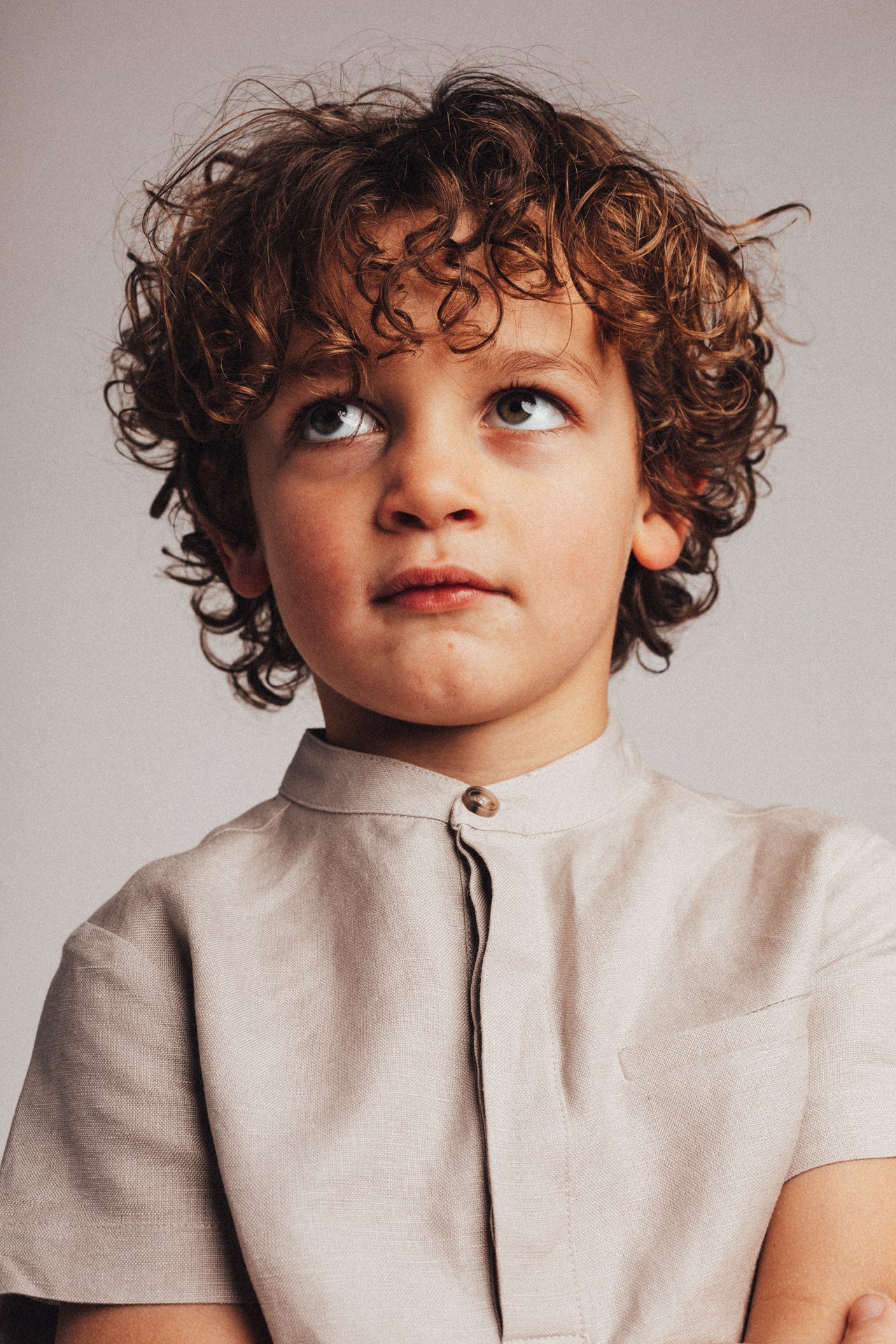 Baje Studio - linen blouse Joa - taupe clay