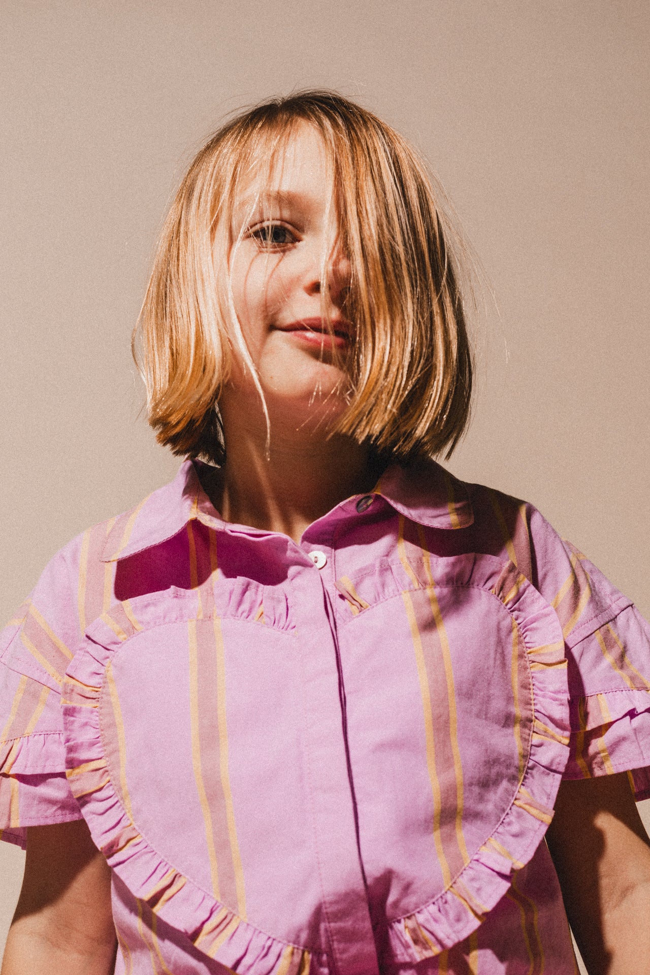 LABO - Blouse Santel - pink mulberry stripe