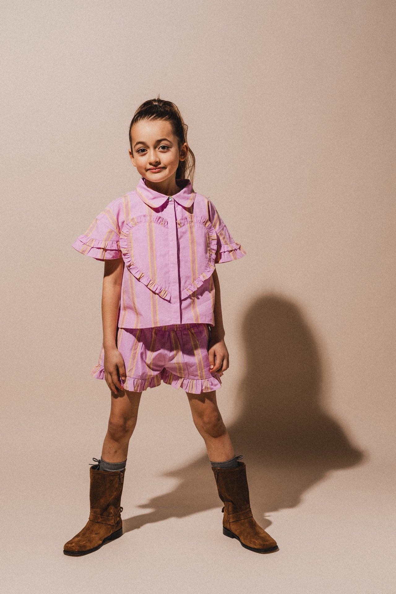 LABO - Blouse Santel - pink mulberry stripe