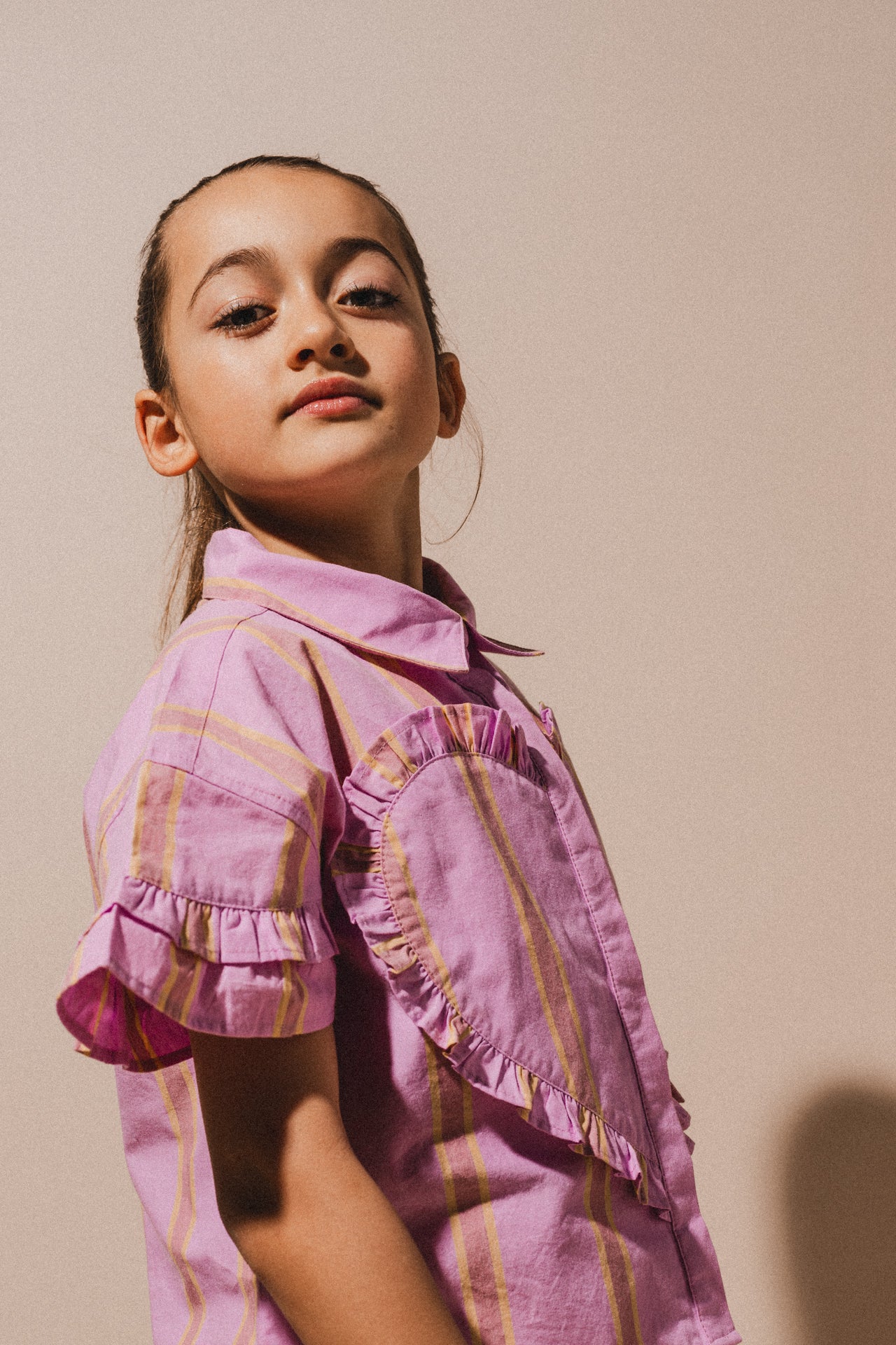LABO - Blouse Santel - pink mulberry stripe