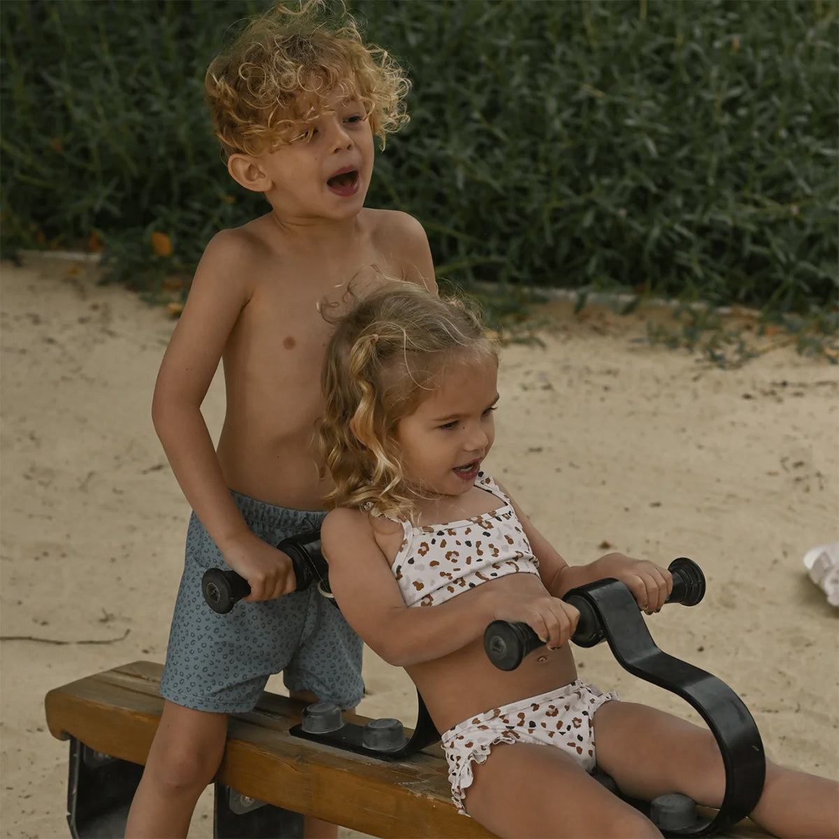 Swim Essentials - zwembroek leopard - groen